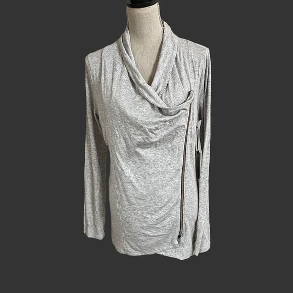 Warrior by Danica Patrick Gray and Gold zip up Asymmetrical Jacket Size … - Picture 1 of 6